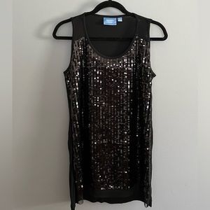 Vera Wang Sequin Top